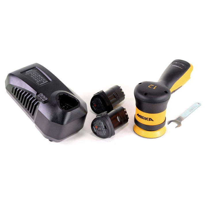 Mirka AROP-B 312 / Akku Poliermaschine/Ø 77mm / 4.000 – 7.000 U/min/max. 12V / inkl. 2.5Ah Akku / 12