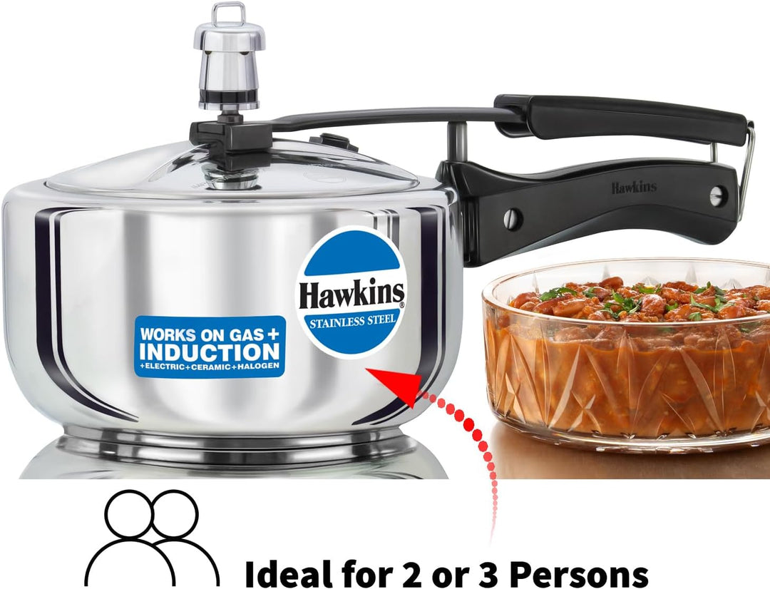 HAWKINS Schnellkochtopf Edelstahl 2 Litre, 2 Litre