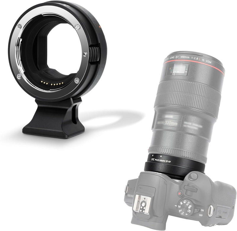 JJC EF-RF Autofokus-Adapter-Konverter für Canon EF EF/S Objektiv auf EOS R Ra RP R3 R5 R5c R6 R6II R