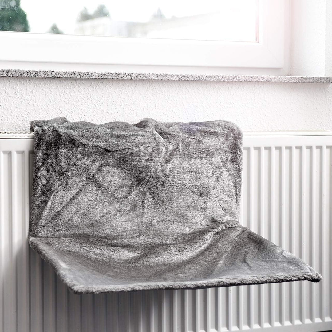 CanadianCat Company | XXL Hammock | Liegemulde BZW. Heizungsliege für Grosse Katzen | Silber Hellgra