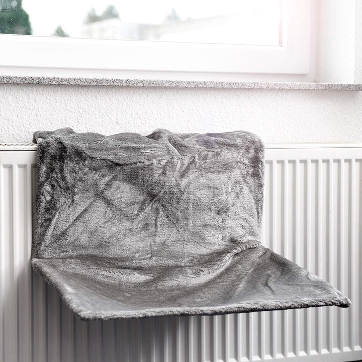 CanadianCat Company | XXL Hammock | Liegemulde BZW. Heizungsliege für Grosse Katzen | Silber Hellgra