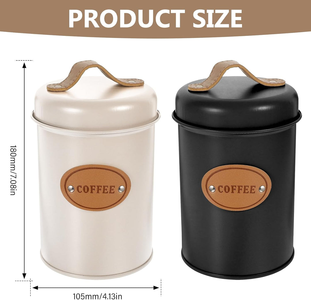 SUNOYA Kaffeedose Luftdicht, 2 Stück Kaffeedosen, Kaffeebohnen Behälter, Kaffeebehälter Luftdicht Vo