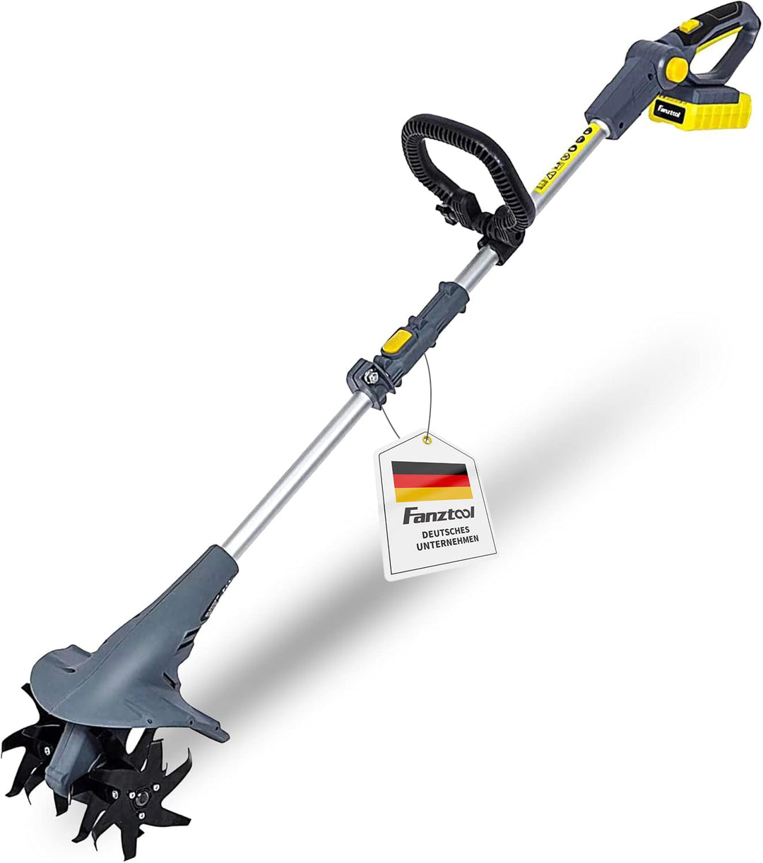 FANZTOOL 20V Motorhacke Mini-Bodenhacke Bodenkrümler Gartenhacke mit 20cm Arbeitsbreite und leistung