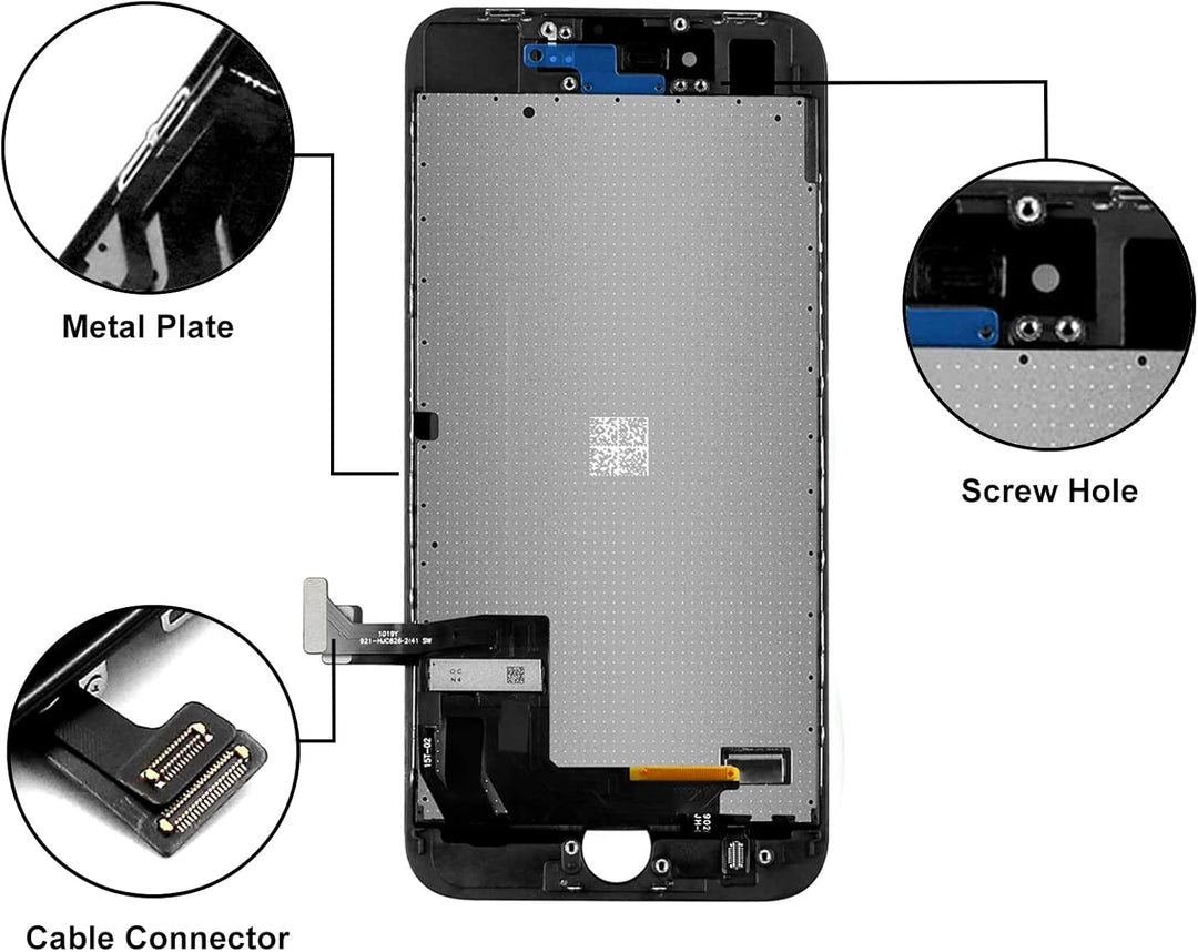 LL TRADER Display für iPhone 8 LCD 4,7 Zoll FHD Ersatz 3D Touch Digitizer Assembly und Reparaturset