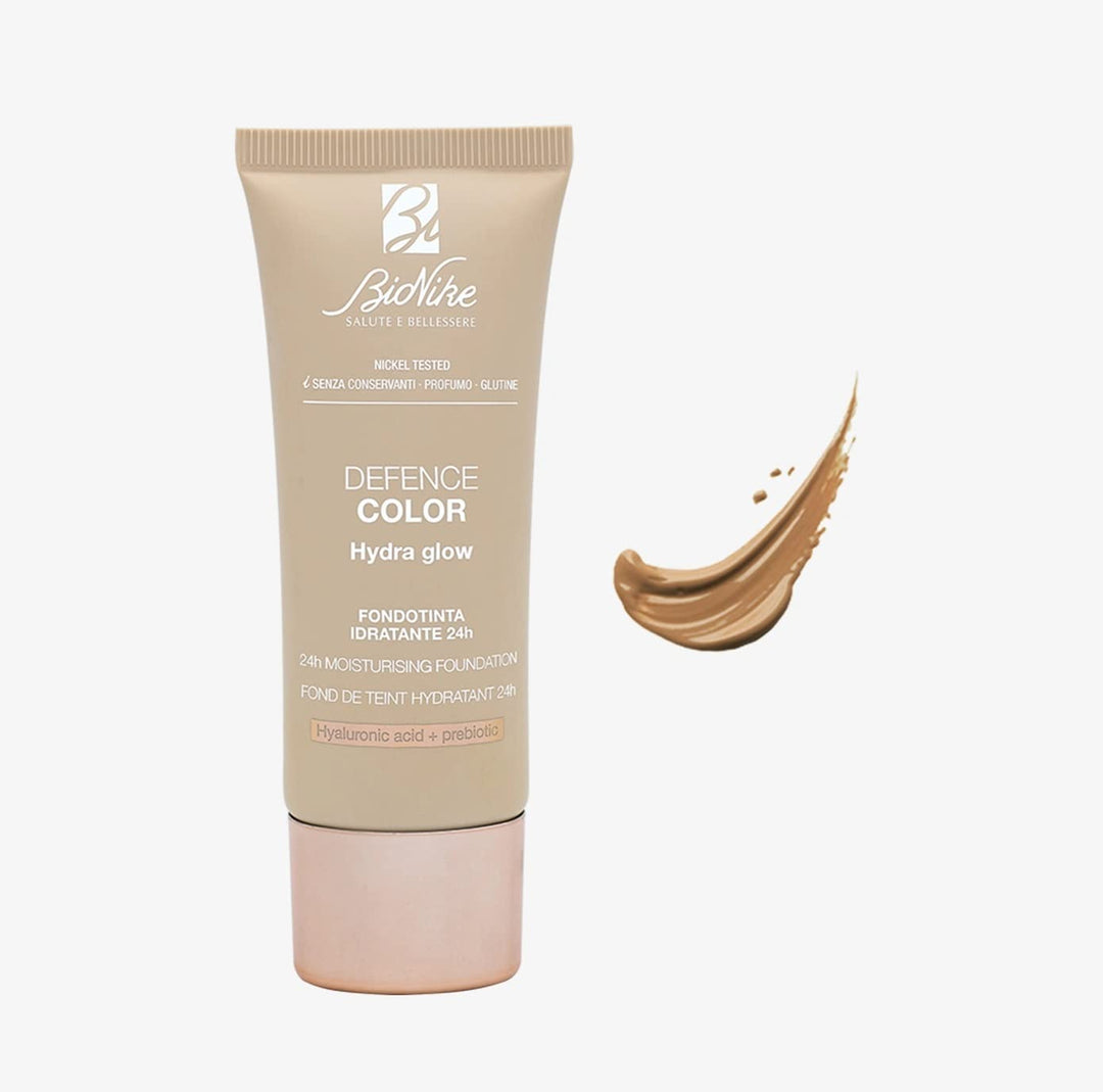 BioNike Defence Color - Hydra Glow Fondotinta Idratante 24H SPF15 N. 106, 30ml