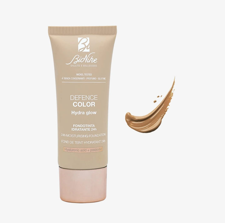 BioNike Defence Color - Hydra Glow Fondotinta Idratante 24H SPF15 N. 106, 30ml