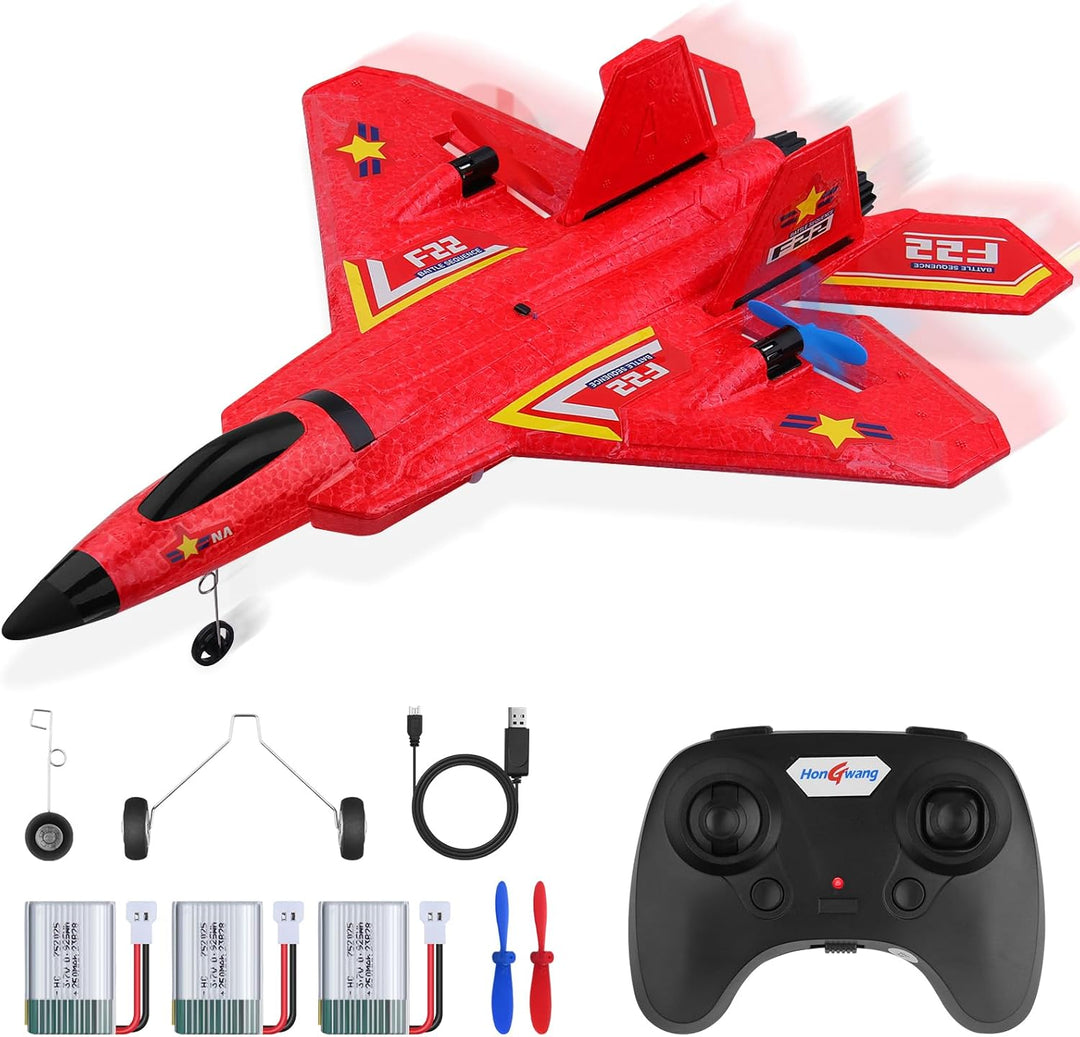 Henakmsl RC Flugzeug 3CH Ferngesteuerter Kämpfer 2.4GHz RC Flugzeug RTF für Anfänger, Kinder und Erw
