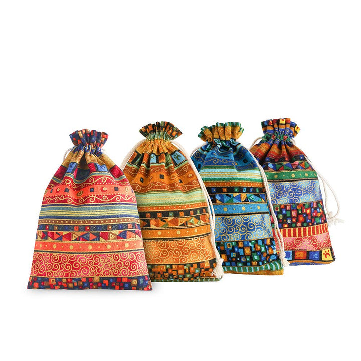 SumDirect 20Pcs Jutesäckchen Jutebeutel, Geschenksäckchen, Jute Sack, Baumwolle Säckchen mit Kordelz