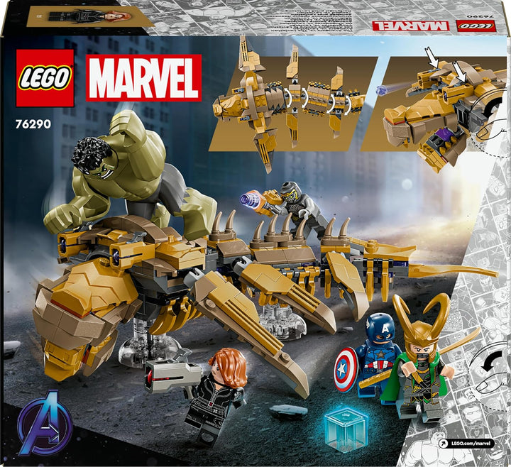 LEGO Marvel Avengers vs. Leviathan, Bauspielzeug, Set mit dem Hulk und den Minifiguren Captain Ameri