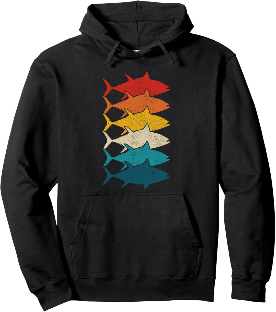 Thunfisch Vintage Retro Fisch Angeln Big Game Angler Pullover Hoodie