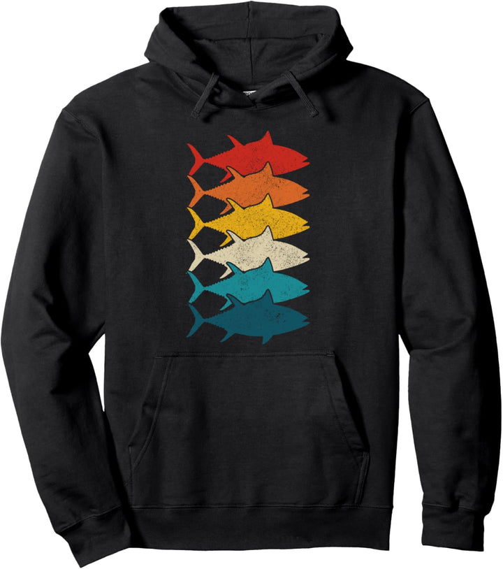 Thunfisch Vintage Retro Fisch Angeln Big Game Angler Pullover Hoodie