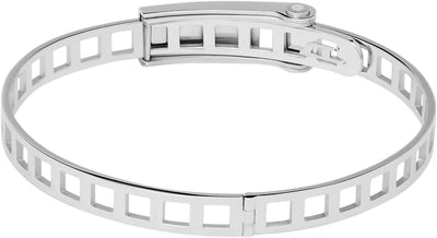 DIESEL Stack-Armband für Herren Edelstahl Silber, Silber