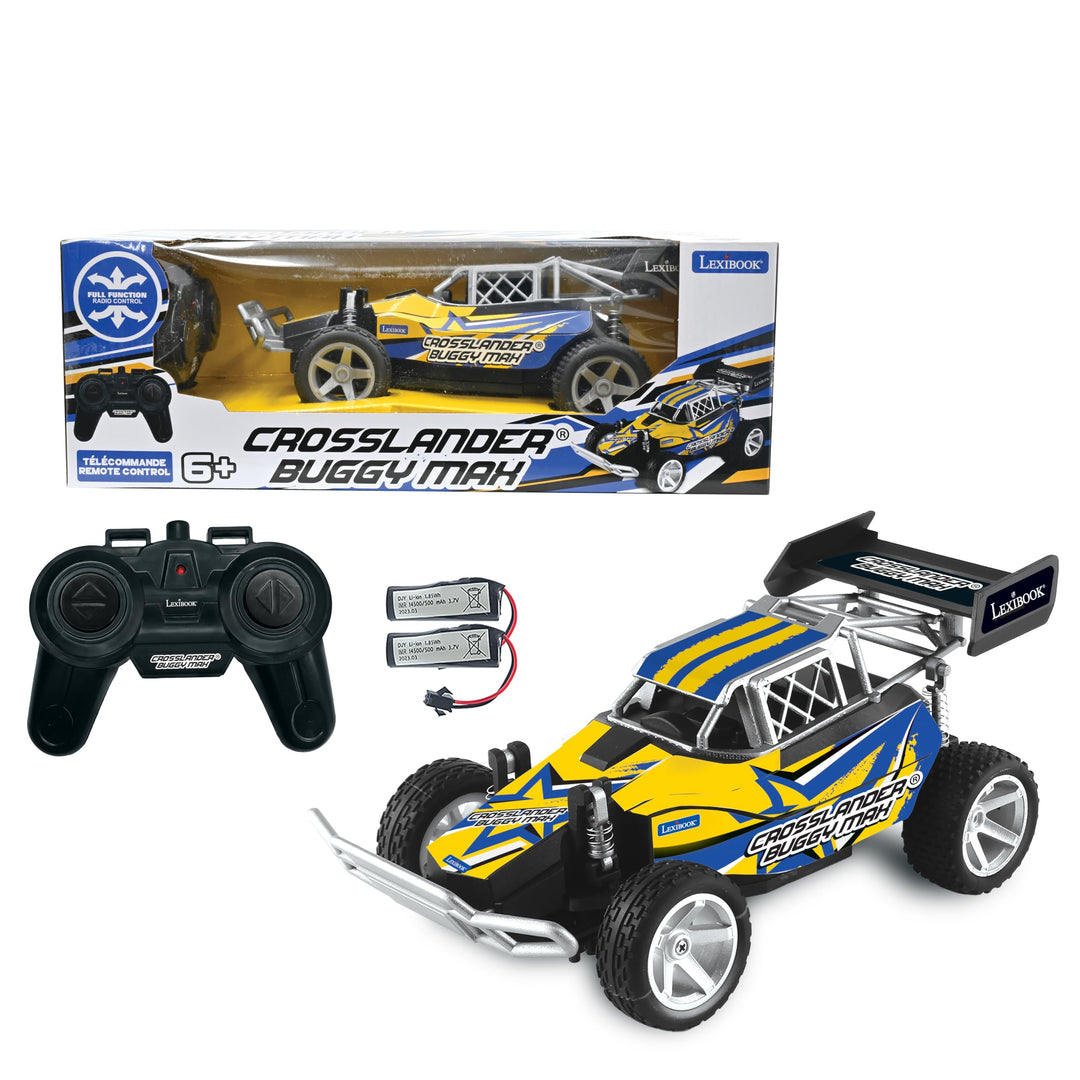 Lexibook, Crosslander Buggy Max, RC22 | Bis zu 15 km/h, 2 wiederaufladbare Akkus, RC-Buggy