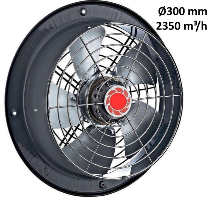 Uzman Industrie Axiallüfter, RAF200 bis RAF350 Wählbar, 765m³/h bis 3700m³/h Wandventilator, Axial V