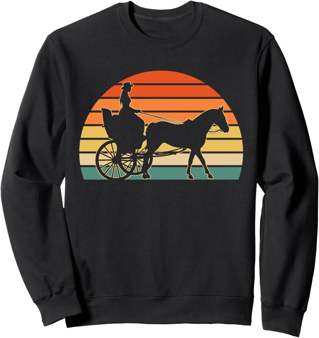 Pferdekutsche Fahren Kutsche Kutscherin Sweatshirt