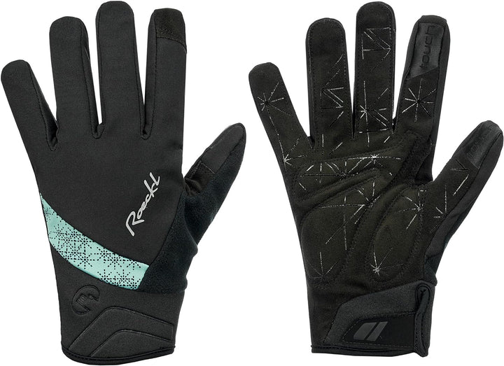 Roeckl Waldau Damen Winter Fahrrad Handschuhe lang schwarz/grün 2023 7.5, 7.5