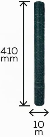 Alberts 611927 Ziergitter Deco | verschiedene Höhen | grün | Höhe 41 cm | Länge 10 m Höhe: 410 mm, H