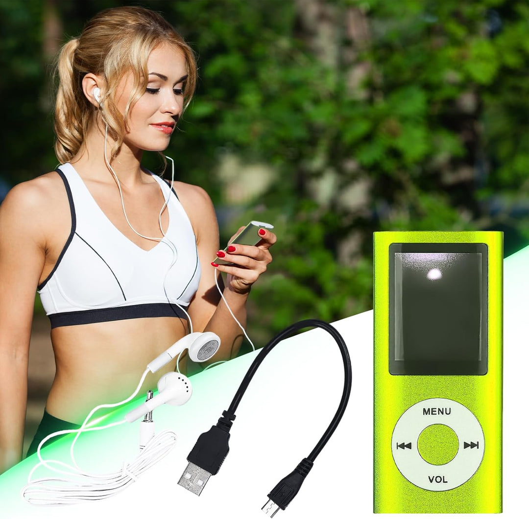 MP3-Player/MP4-Player Bluetooth 5.0, 1.8" Tragbarer HiFi-Musikplayer mit Verlustfreiem Sound und Lau