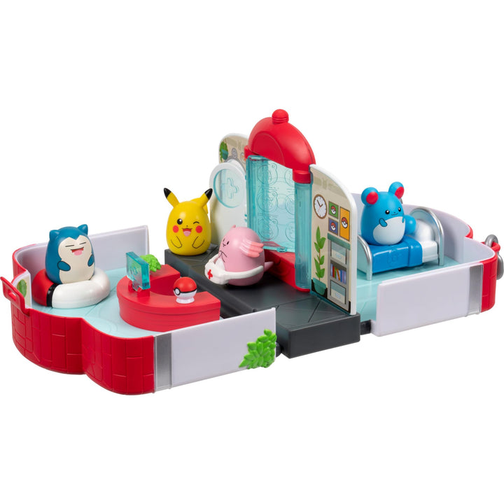 Squish-a-longs SQAL0071 - Pokémon Center Spielset - Sammeln, Tauschen, Spielen
