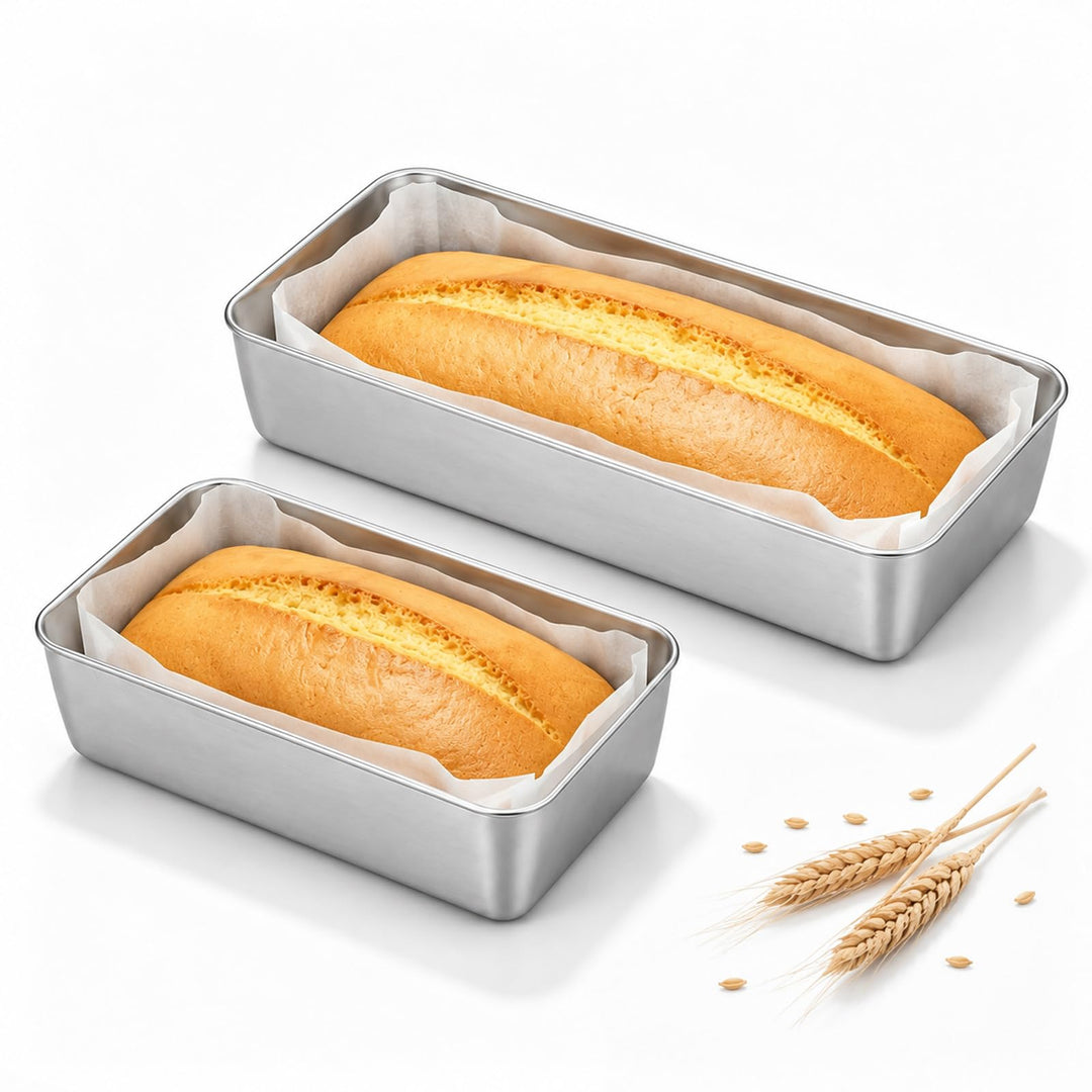 Generisch 2er-Set Brotbackform Kastenform Brot/Kuchen/Toast Backform,Unbeschichtet; Für Den Einsatz