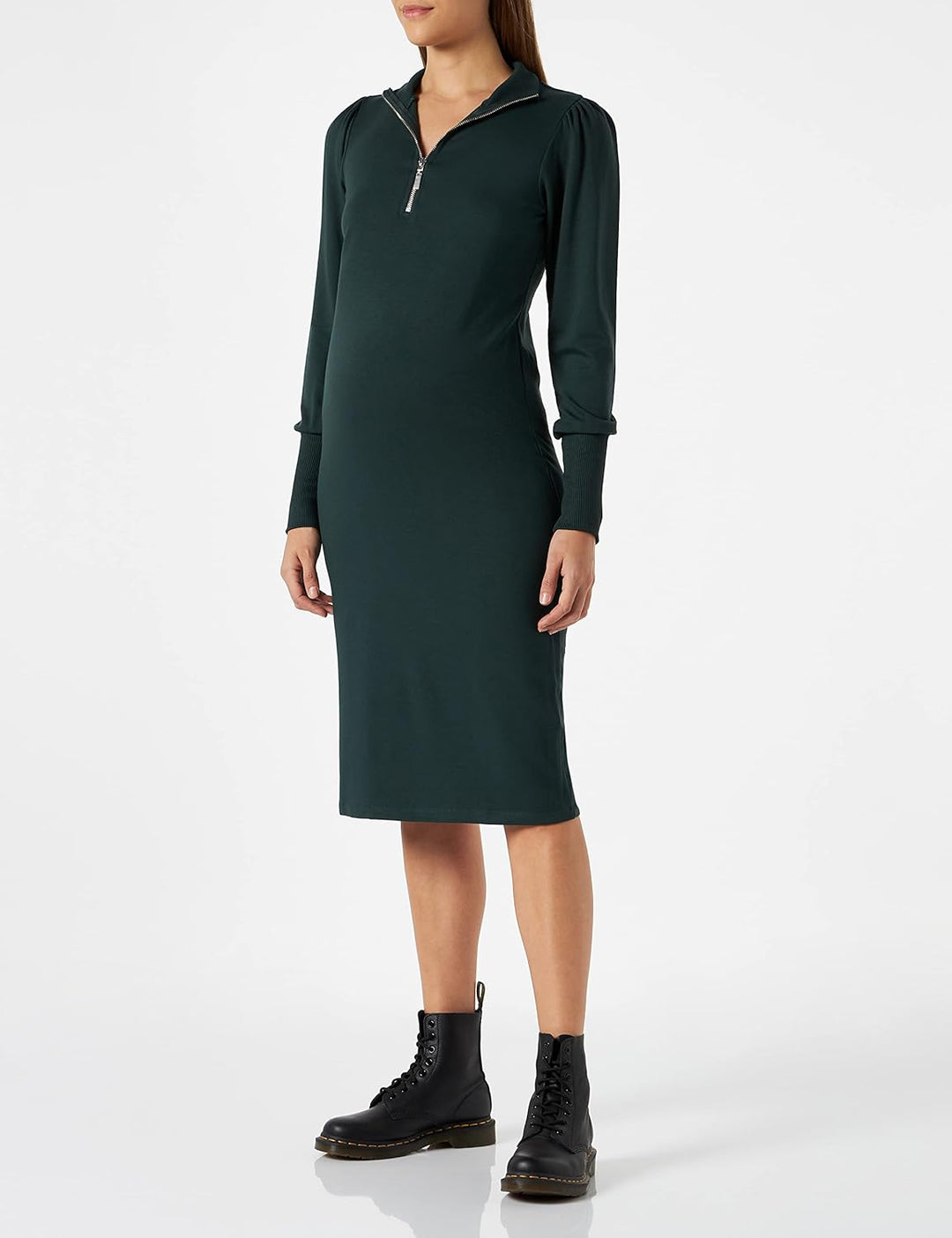 Supermom Damen Dress Burley Nursing Long Sleeve Kleid 32 Darkest Spruce - P991, 32 Darkest Spruce -