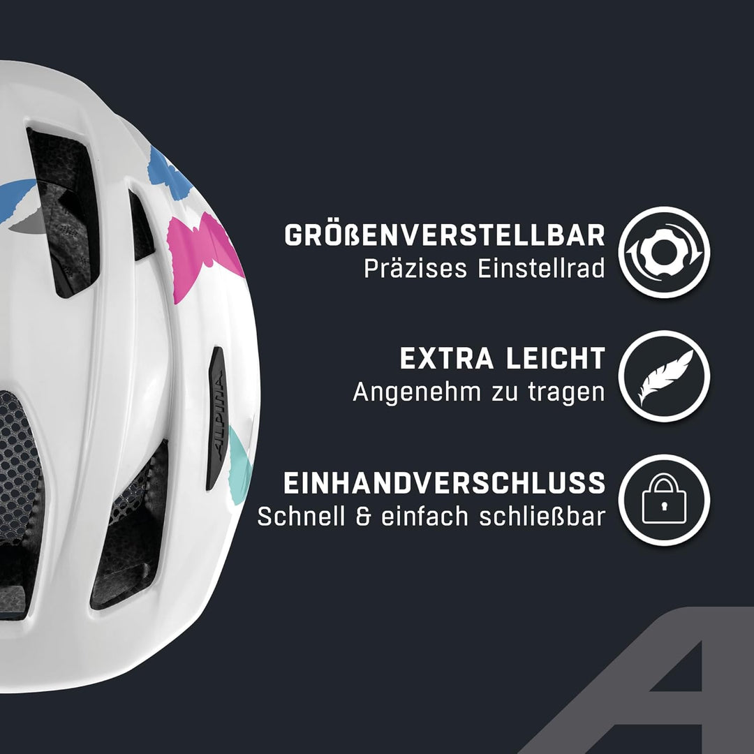 ALPINA PICO - Leichter, Optimal Klimatisierter & Bruchfester Fahrradhelm Mit Fliegennetz Für Kinder