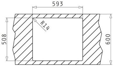 Pyramis Pella (60,5x52) 1 1/2B Edelstahlspüle poliert