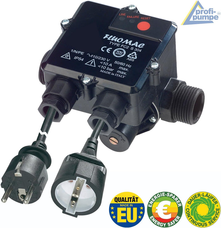 HAUSWASSERWERK SELBSTANSAUGENDE KREISELPUMPE PUMPE INNO-TEC 1250 mit Durchflusswächter- LEISE ENERGI