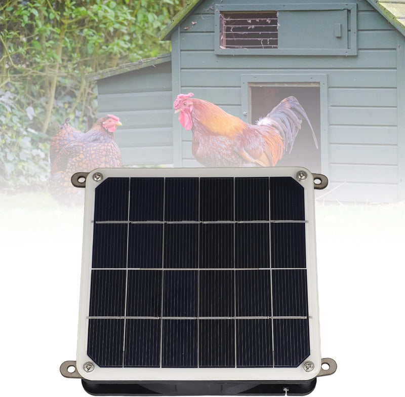Solarpanel-Ventilator-Set, Vielseitig Einsetzbar, 20 W, Leise, Klein, Einfache Installation, für den