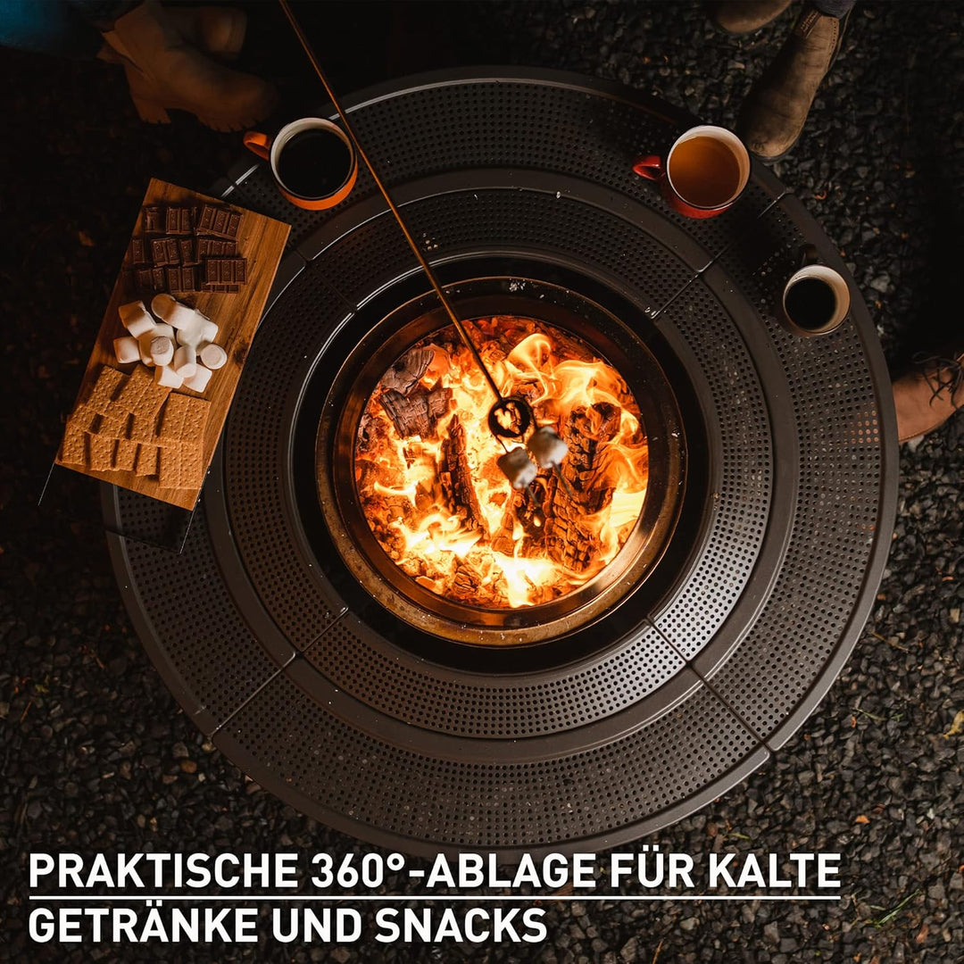 Solo Stove Surround Feuerstellentisch mit Hitzeschutz, Klein | Erhöhung und Aufbewahrung für Ranger
