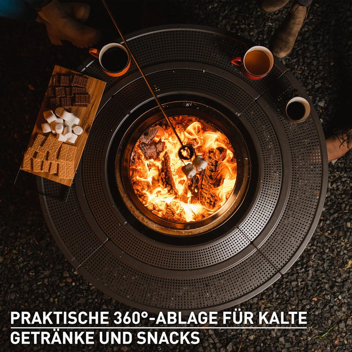 Solo Stove Surround Feuerstellentisch mit Hitzeschutz, Klein | Erhöhung und Aufbewahrung für Ranger
