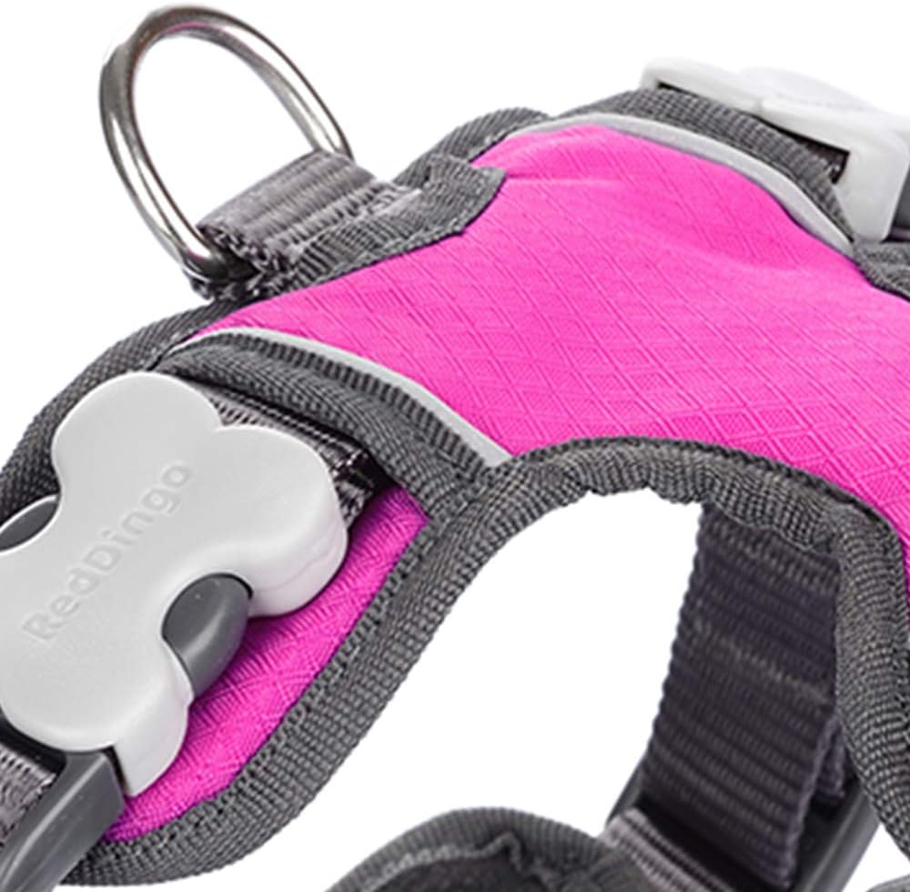 Red Dingo DH-PH-HP-ME Hundegeschirr, gepolstert, Grösse M, Hot Pink hot pink Medium, hot pink Medium