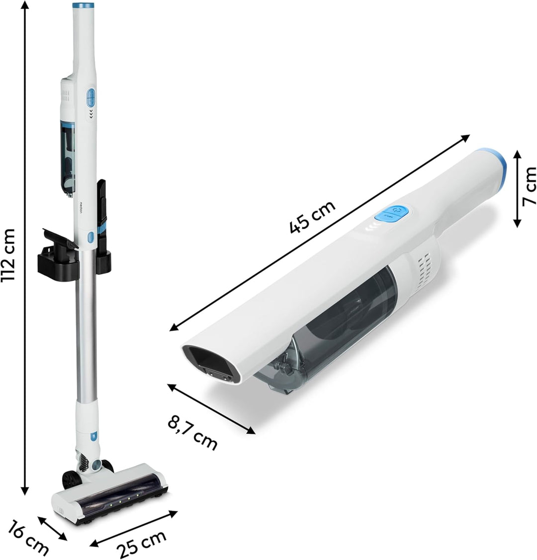 MEDION 2in1 Handstaubsauger mit Saugrohr und Bodenbürste (Akku, kabellos, BLDC-Motor, Mini Staubsaug