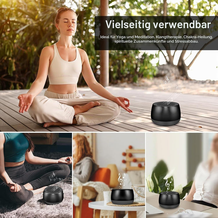 Meditationsschalen Klangmaschine, Tibetische Klangschale Elektrisch 7 Klangschalen Grössen für Medit