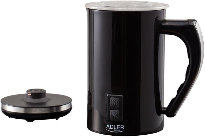 Adler, Schwarz, Einheitsgrösse Milchaufschäumer mit Feat-Funktion und 500W Leistung AD 4478