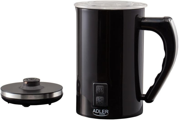 Adler, Schwarz, Einheitsgrösse Milchaufschäumer mit Feat-Funktion und 500W Leistung AD 4478