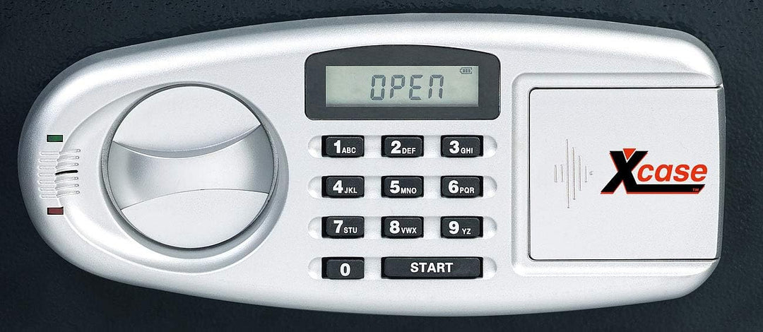 Xcase Tresore: Grosser-Stahlsafe mit digitalem Code-Schloss und LCD-Display, 50 Liter (Wandtresor, W