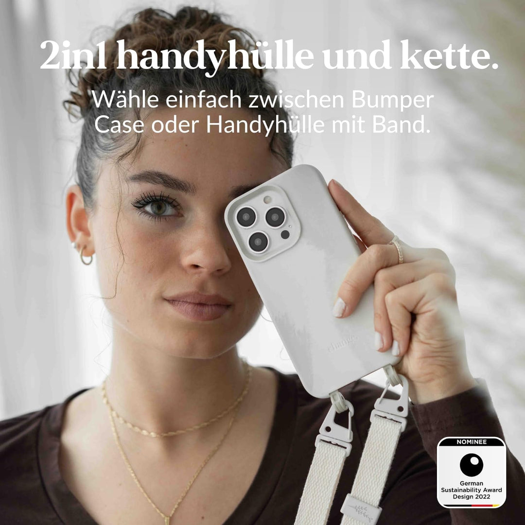 Woodcessories - Change Case, Nachhaltige Handykette abnehmbar kompatibel mit iPhone 16 Pro Hülle mit