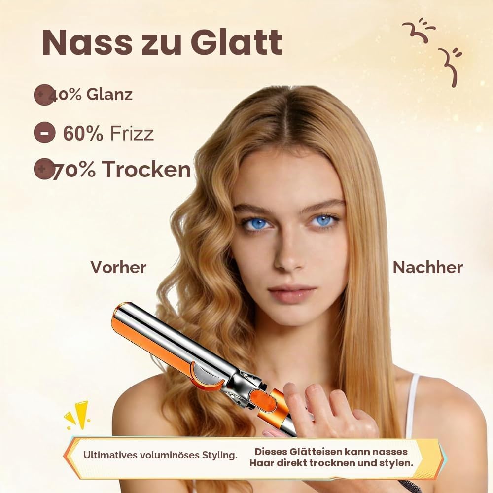 Haarglätteraufsatz,Haarglätter-Aufsatz mit HS01/HS05/HS08,Glätteraufsätze Airflow Technologie ohne H