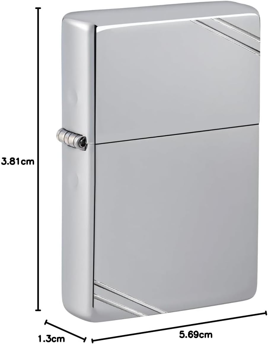 Zippo 260 24095 Hexagon Design Benzinfeuerzeug, Messing, Chrome High Polished, Chrome High Polished