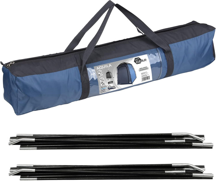 your GEAR Aquila - Duschzelt mit Lichtkuppel Umkleidezelt mit Stehhöhe Gerätezelt separater Boden 50