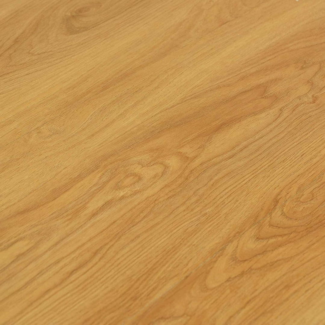 Laminatboden Warmer Kastanienbraun, 15 Planken Holzwerkstoff mit Klicksystem ohne Fase, 101 x 20 x 0