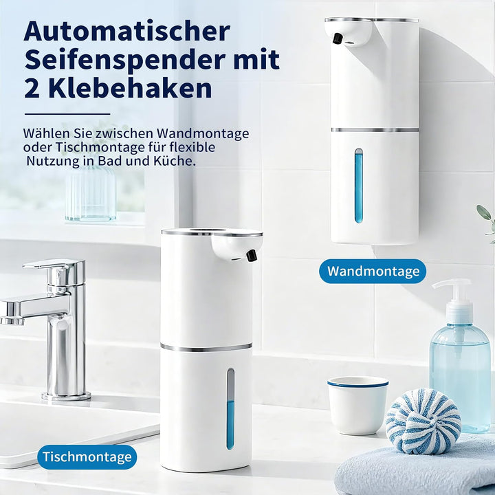 Automatischer Seifenspender, 380ml Elektrischer Seifenspender, weiss