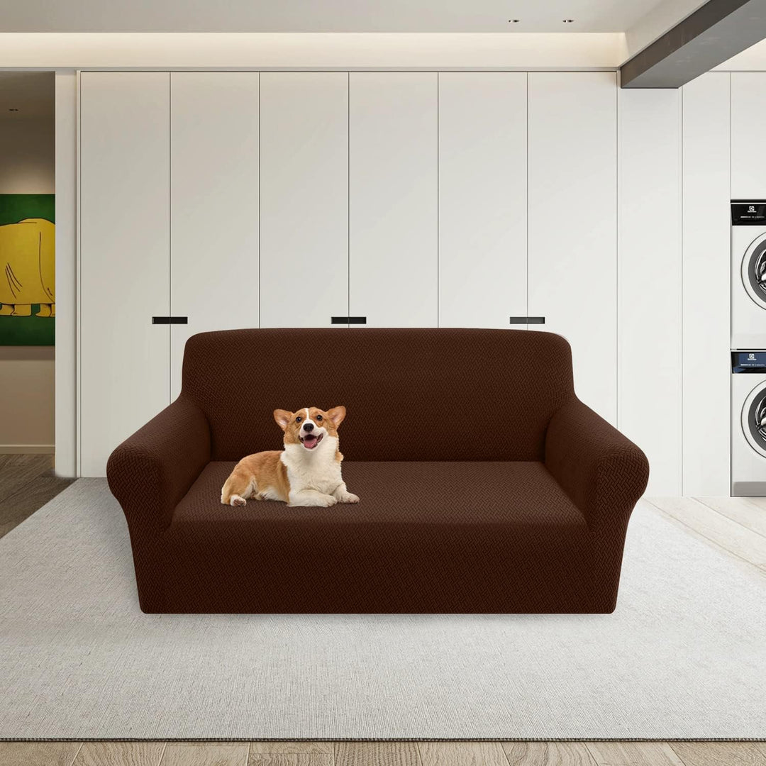 2023 Neueste Jacquard Sofabezug 2 Sitzer Superweicher Rutschfester Stretch Couchbezug Vier Jahreszei