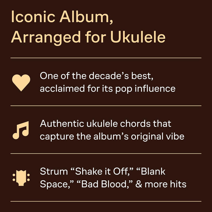 Taylor Swift 1989: Songbook für Ukulele, Taschenbuch