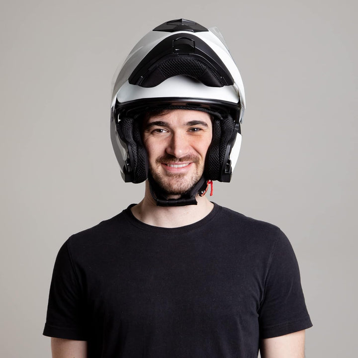 Westt Klapphelm Flip up Motorradhelm Integralhelm Herren Damen mit verstärktem Kinnschutz Chopper Mo