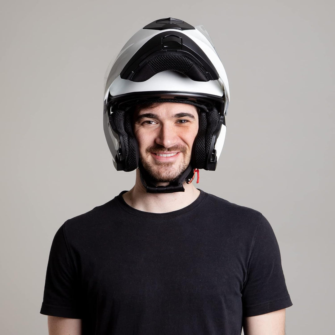 Westt Klapphelm Flip up Motorradhelm Integralhelm Herren Damen mit verstärktem Kinnschutz Chopper Mo