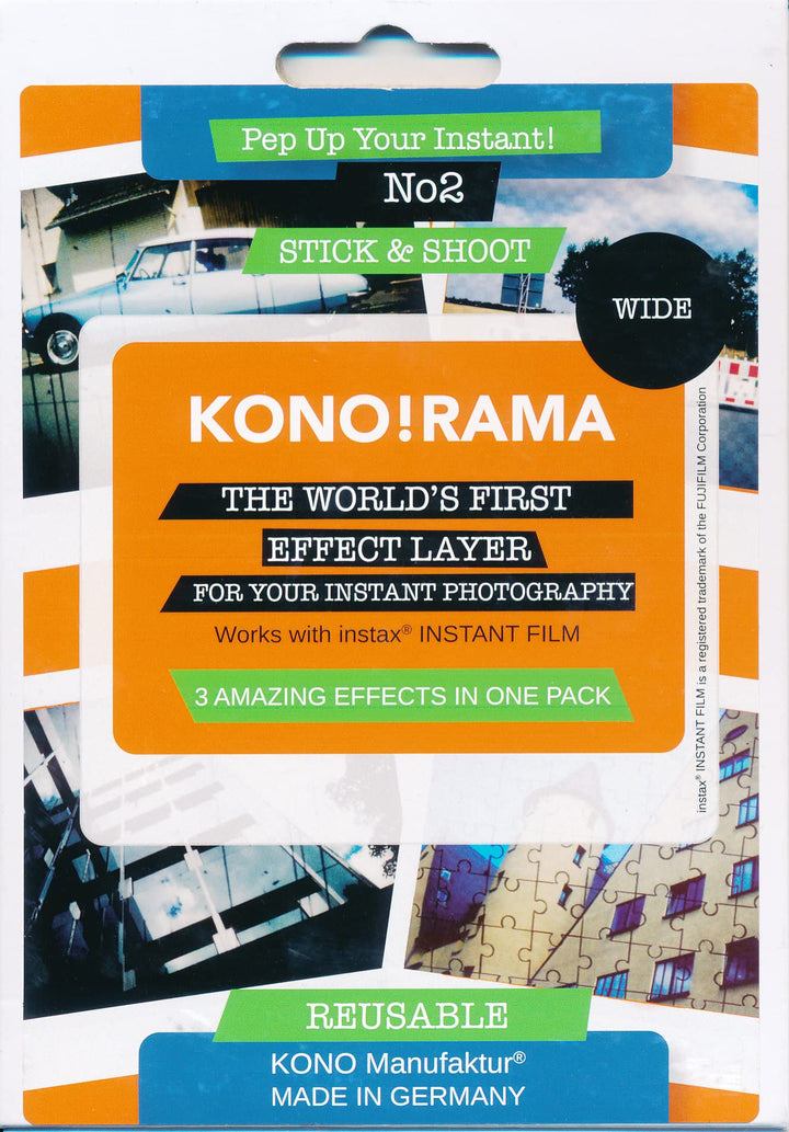 KONO!RAMA 2- Wide 3er Filter Set für Fuji INSTAX Wide Filter Set 2 WIDE, Filter Set 2 WIDE