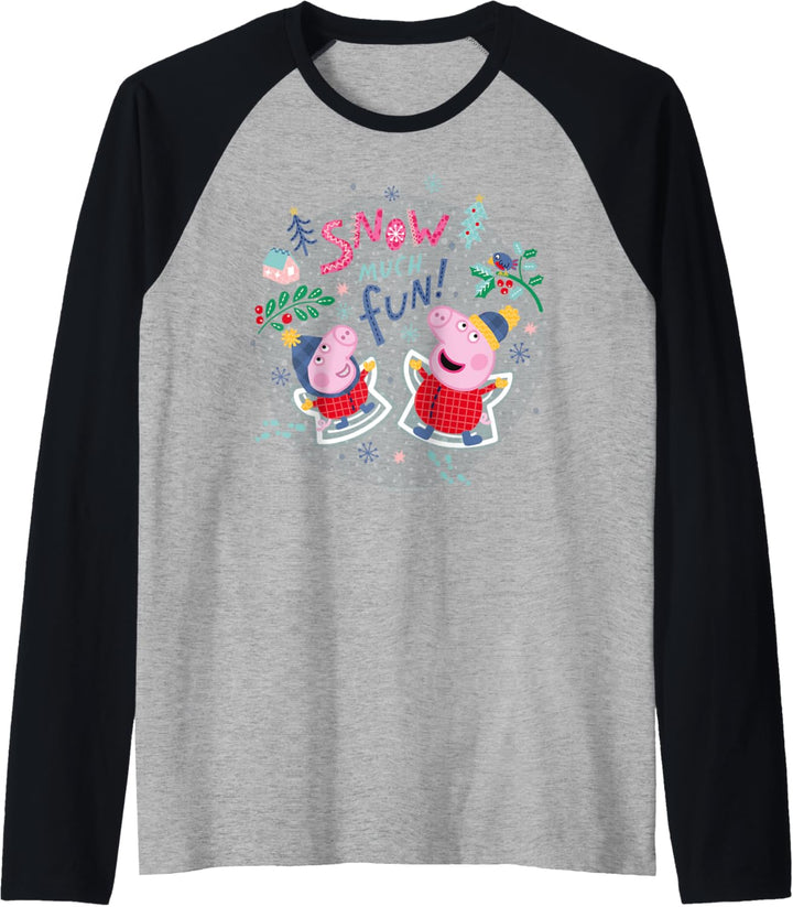Peppa Pig Snow Much Fun Raglan