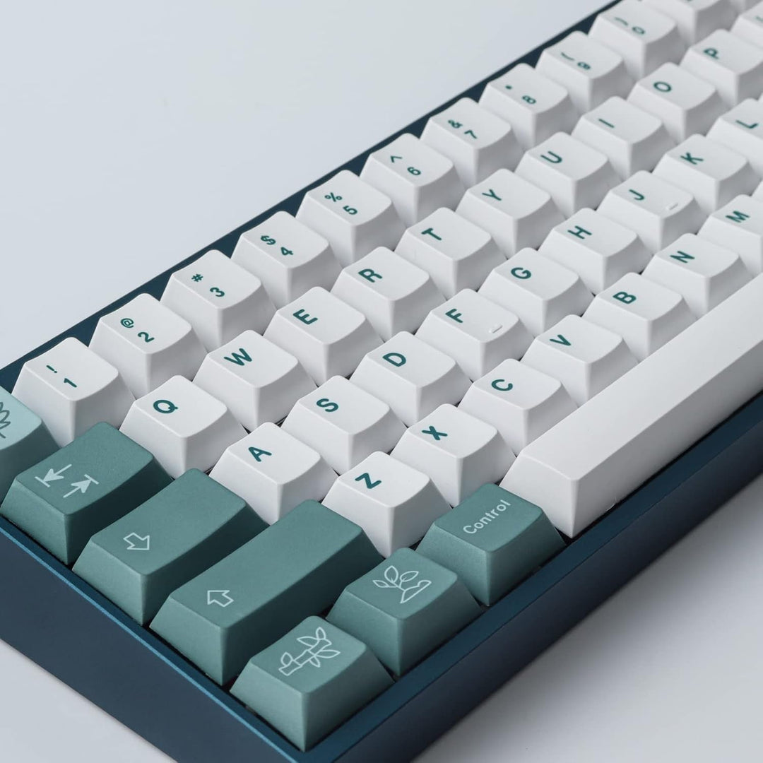 Sunzit PBT Keycaps 100 Tasten Cherry Profile Dye Sublimation Botanische Tastenkappen für ISO/ANSI-La